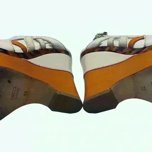 Vintage Gucci platform, white sandals. Size 39. - Picture 7 of 13